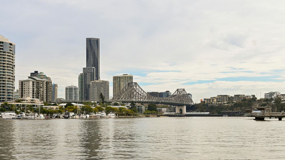 View of Brisbane skyline from customs brokers Brisbane Australia