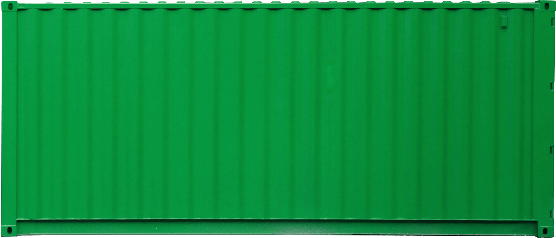 Freight forwarding - Green shipping container
