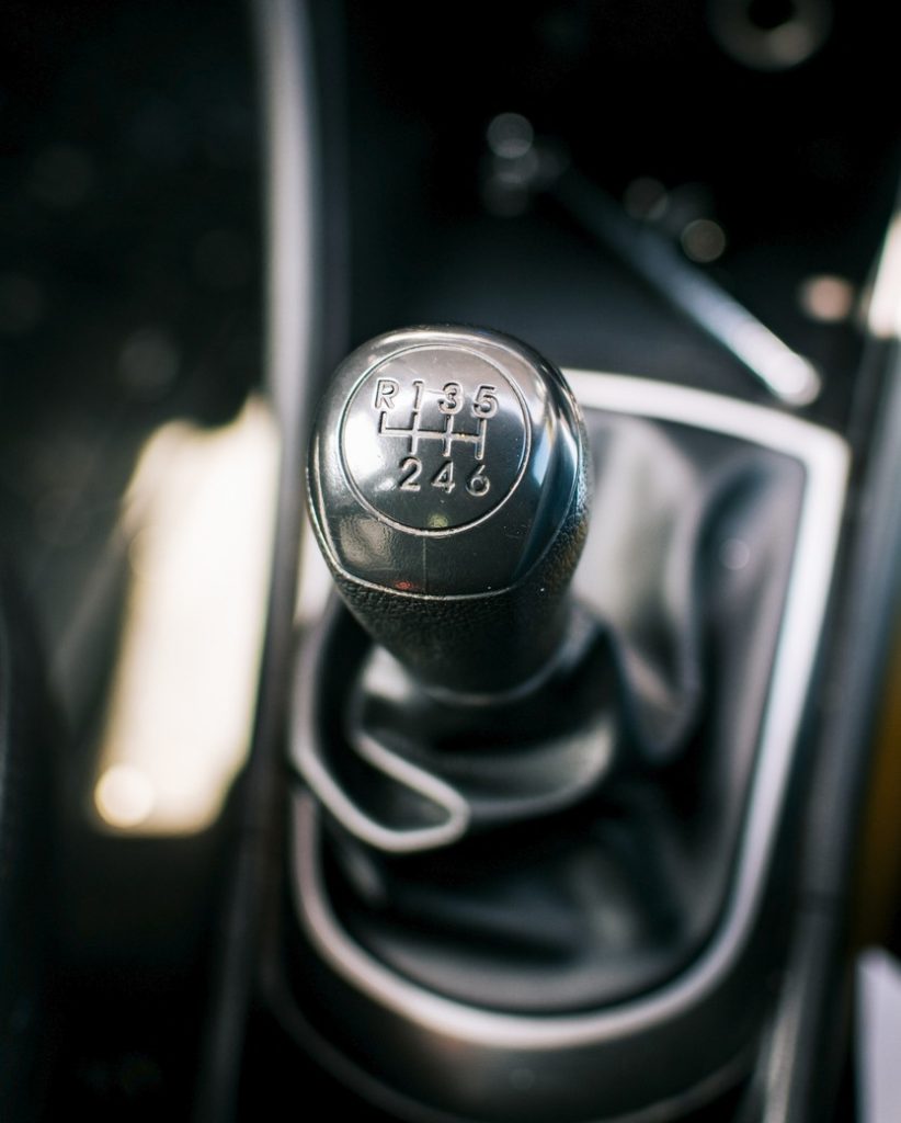 Close up of gearstick - importing left hand drive cars to nz